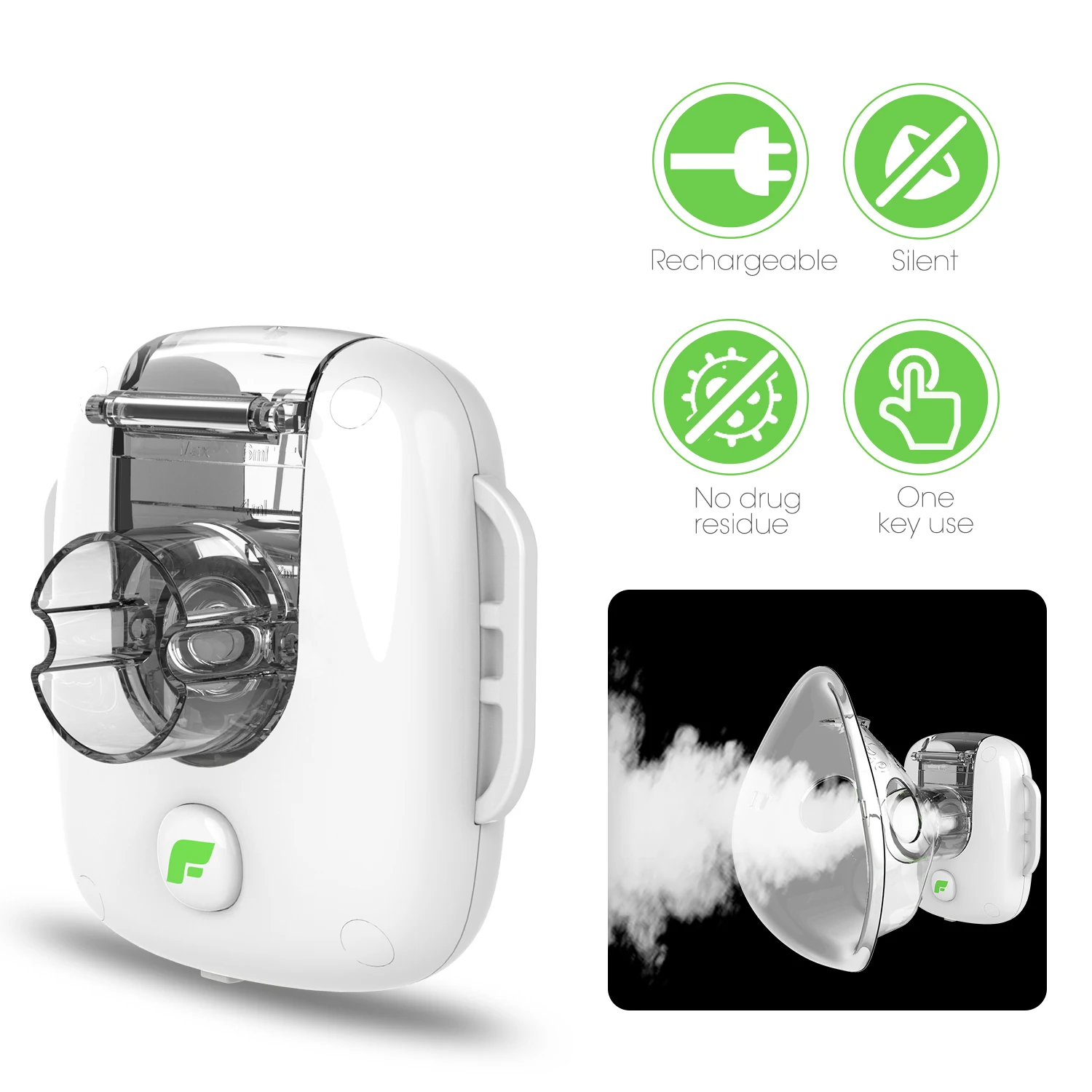 Feellife Head-changing asthma inhaler nebulizer ultrasonic nebulizer Feellife home health care medical mesh nebulizer machine