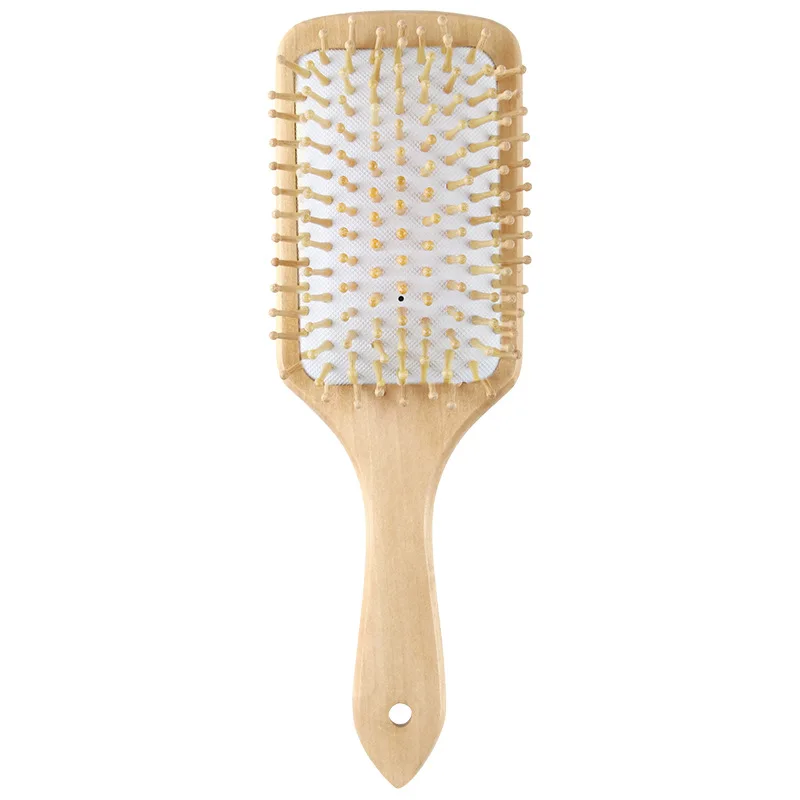 2024 New Style degradable Fashion Nature Bamboo/Wooden long hair for women thick curly hair Hair Brush scalp Massage Comb