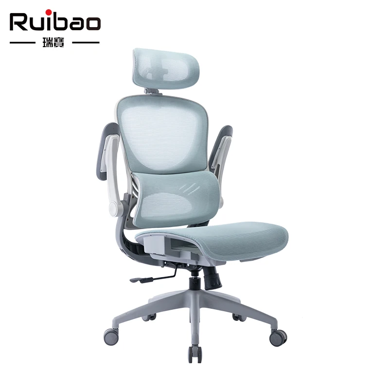 New Design Adjustable Adaptive Lumbar Support Luxury Ergonomic Staff Office Chairs Mid Back