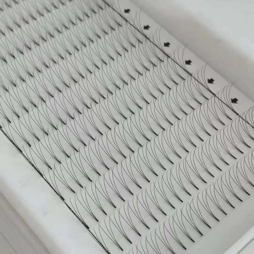 Небольшой лоток Mega Tray, ультрачерные готовые вееры 0,07, высокое качество, 4D 5D 6D, готовые объёмные ресницы для наращивания