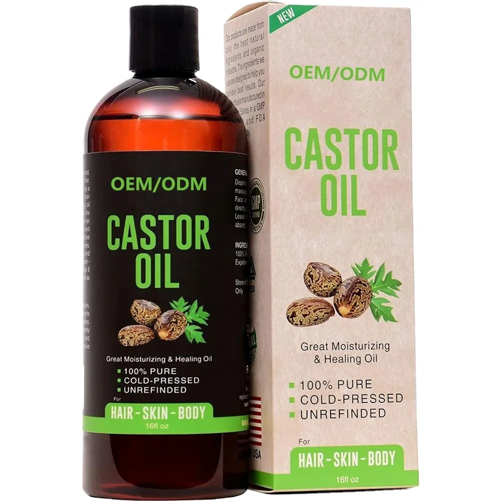 100% Natural Castor Oil,Cold Pressed Organic Castor Oil For Moisturizing Dry Skin Hair Growth and Eyelashes Castor Essential Oil