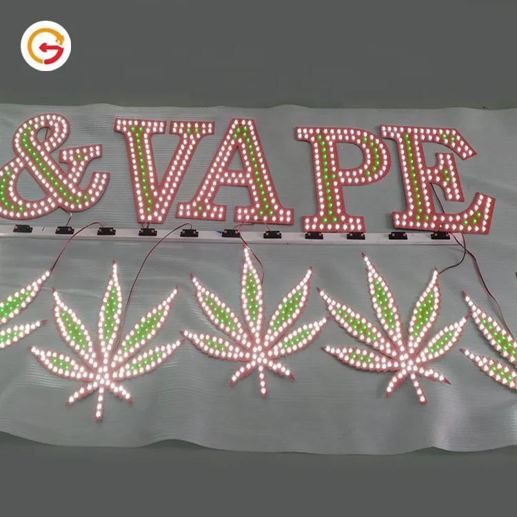 JAGUARSIGN Manufacturer Custom Multicolor Ultrathin LED Sign Board Smoke Shop Advertising LED Sign Board