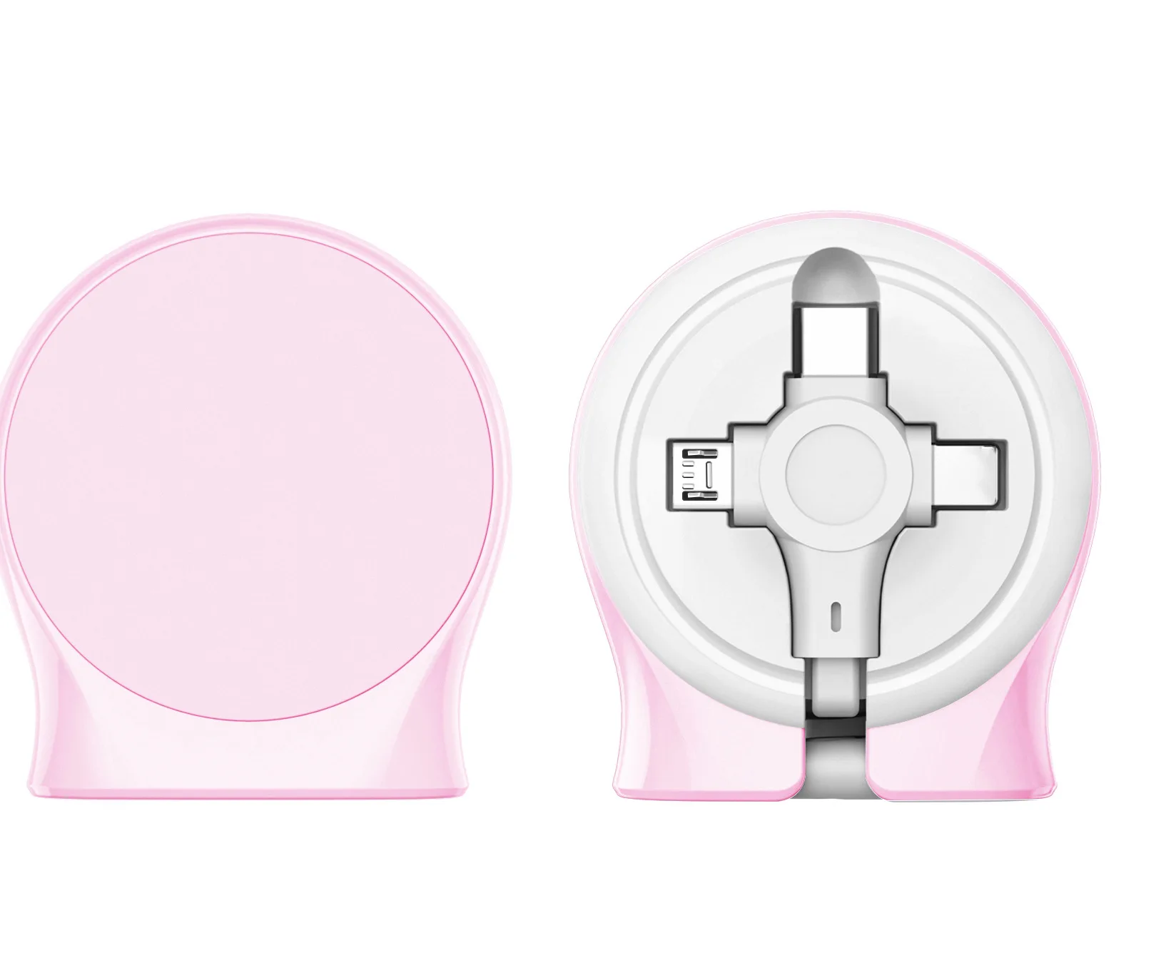 Customized LOGO  1.1 M Charging Cable Durable Type 3 In 1 Creative Portable Retractable Usb Charging Cable