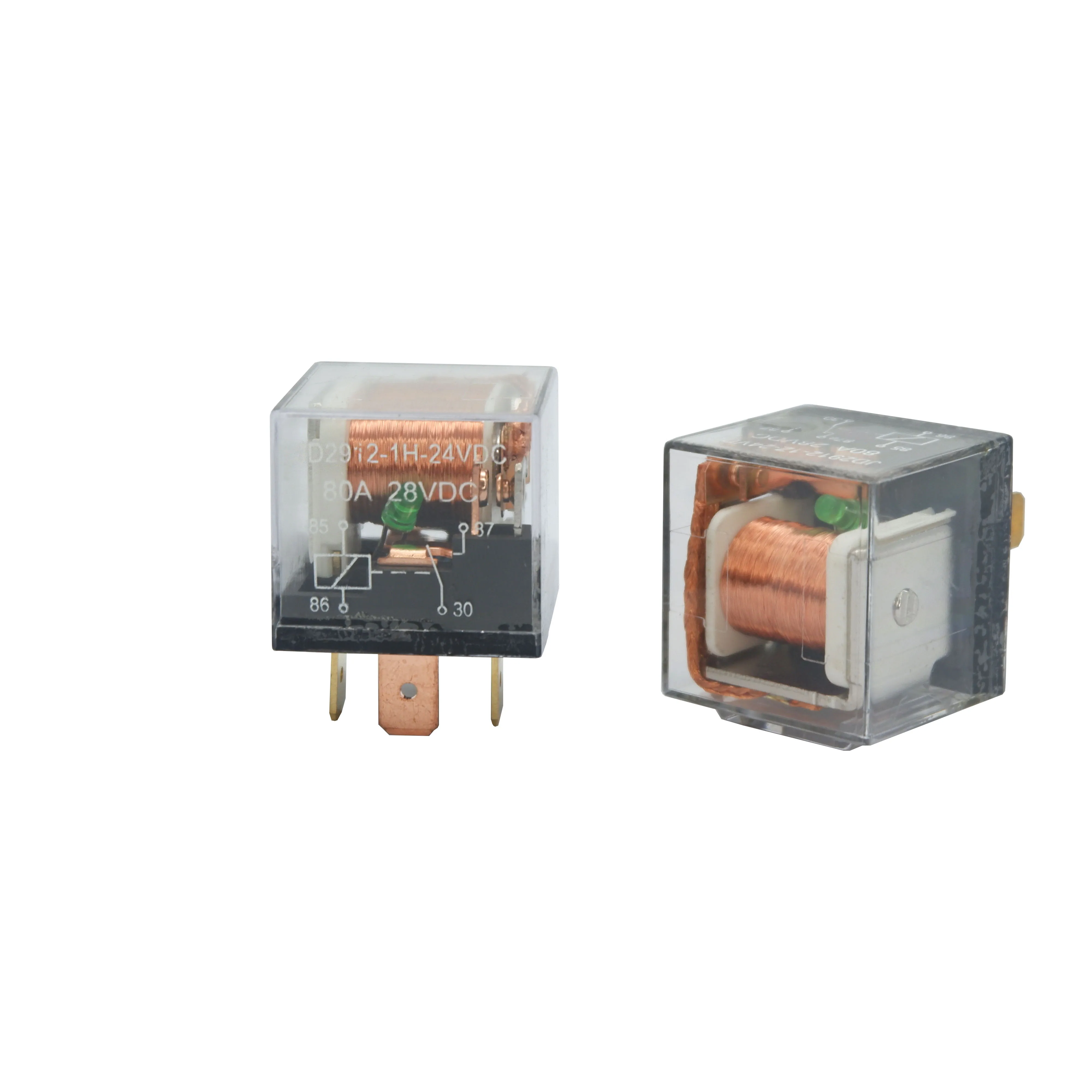 JD2912-1Z-24V Automotive Relay 24V Transparent Case 5PIN Relay For Car Truck