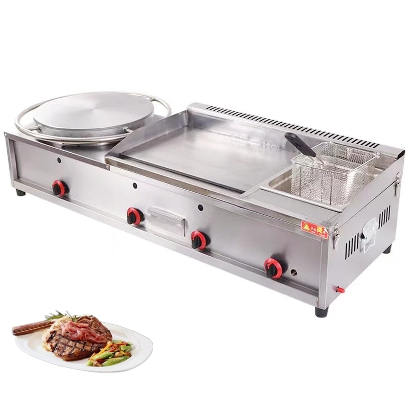Commercial Kitchen Gas Baking Pan Multi-Function Pancake Machine for Custom Frying