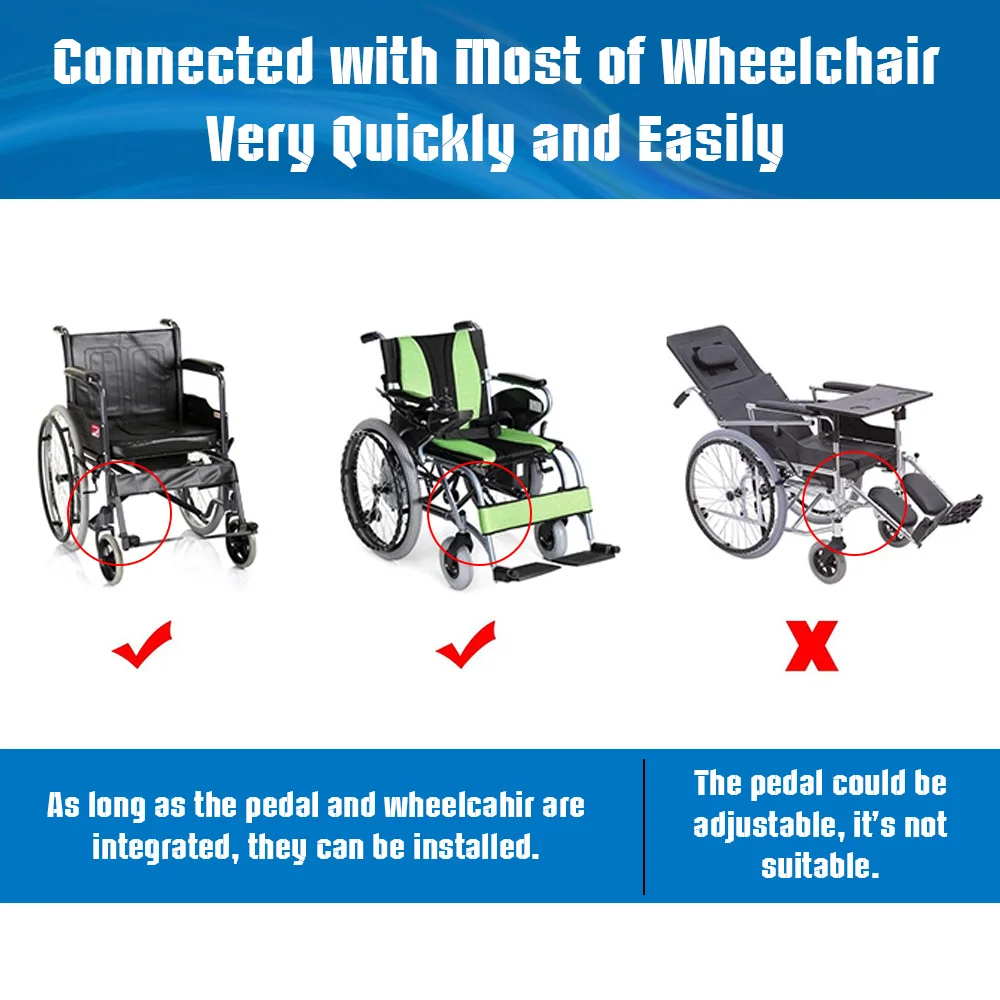 350W 250W 36V Electric Handcycle Attachment for manual Wheelchair