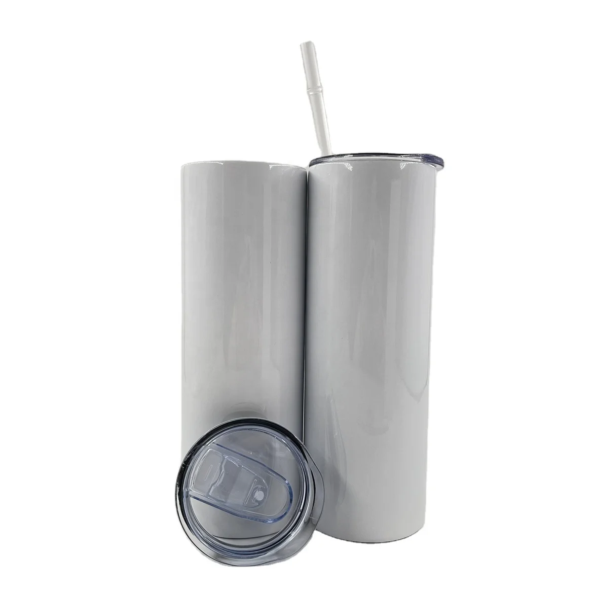 US warehouse Double Wall Insulated 20 oz stainless steel tumbler custom heat press sublimation tumbler with straw