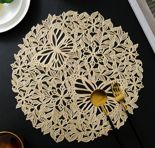 2024 Spring New design PVC placemat restaurant plastic table mats