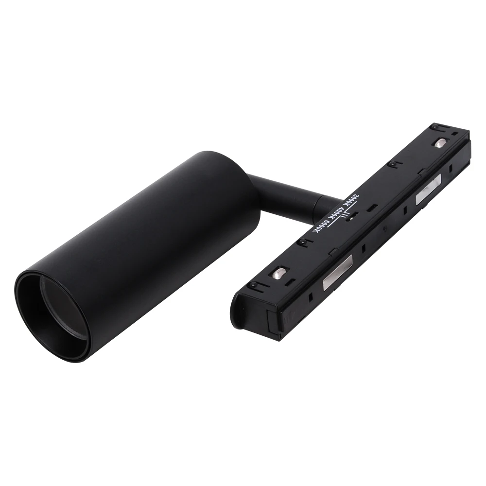 3colors Dial-up Modern Recessed surface mounted trimless track spot light 48V magnetic track light led