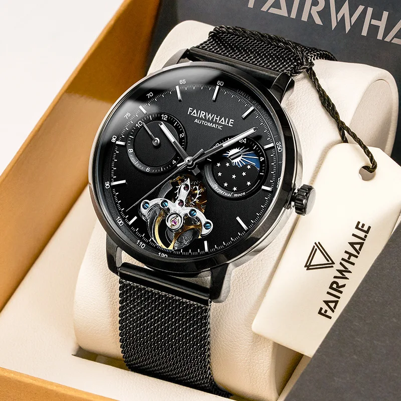 genuine goods Swiss brand watches hollow mechanical watches wholesale luxury metal watches