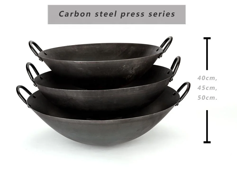 Best selling in 2020  60cm Restaurant Commercial big chinese  carbon steel woks