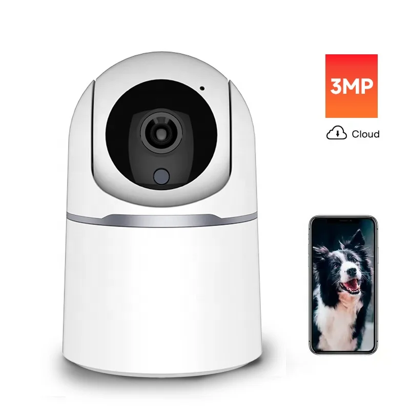 Factory Price 3 MP TUYA App Wireless Baby Monitor Home Security Camera Wireless Mini Camera WIFI 3 MP IP Security CCTV Camera