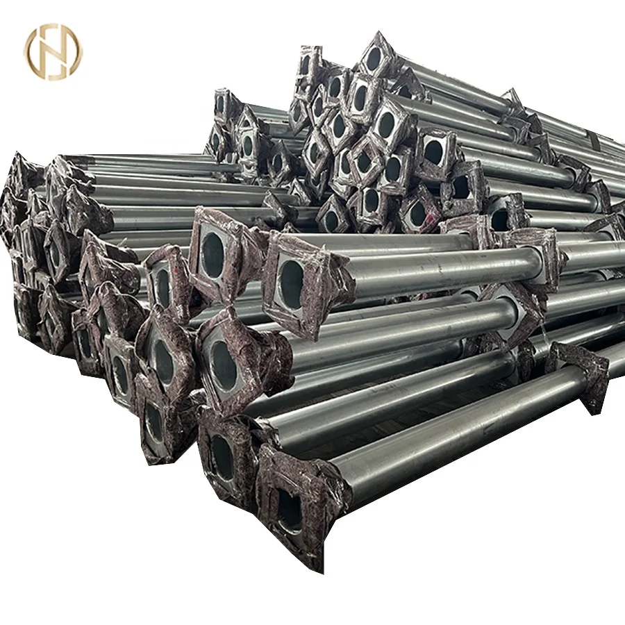 Outdoor Galvanized Street Light Pole 3M 6M 7M 8M 9M 10M 12M Led Landscape Lamp Steel Solar Light Pole