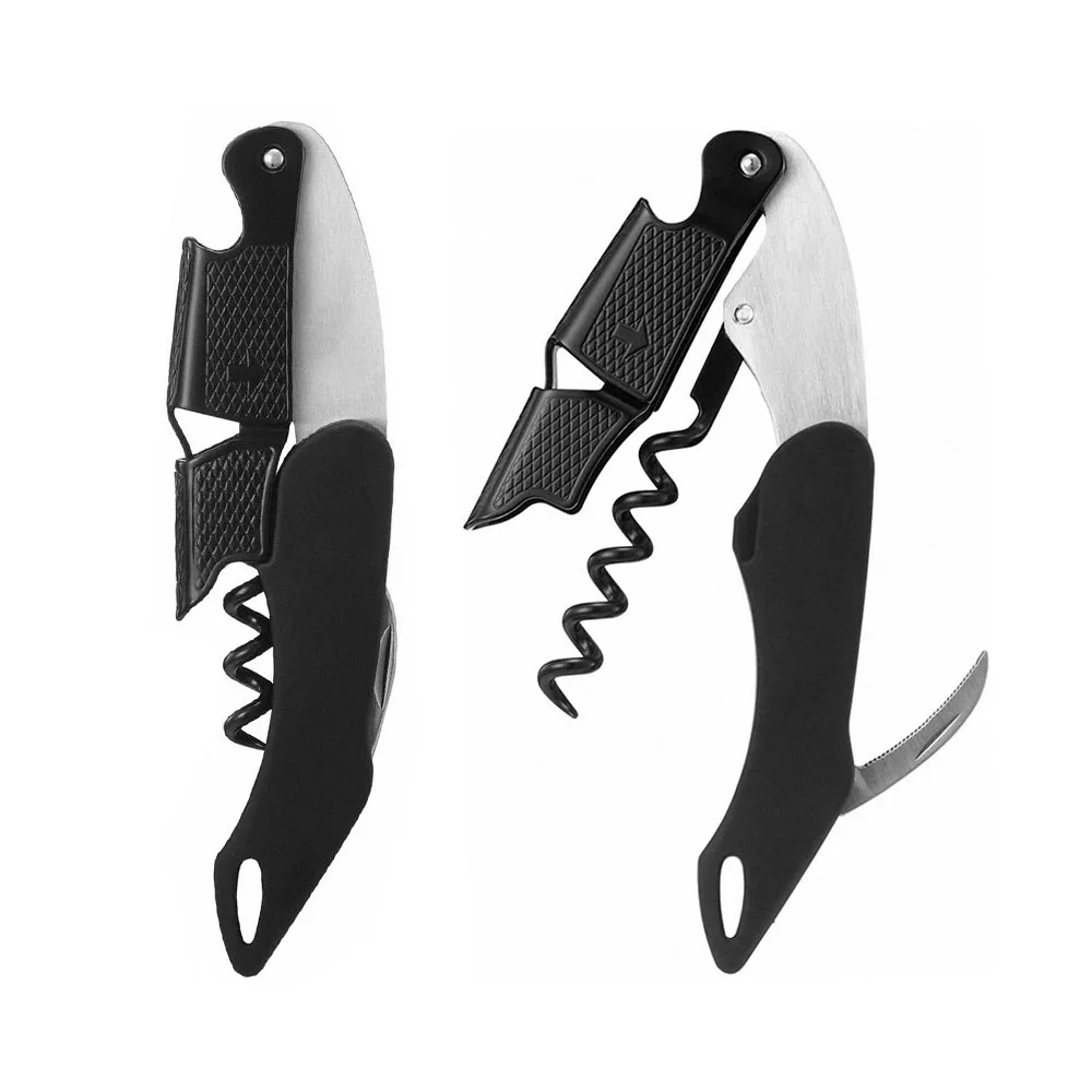 Private Label Logo Have Foil Cutter Wine Key Waiters Friend Corkscrew Wine Screw Corkscrew Opener Profesional Wine Corkscrew