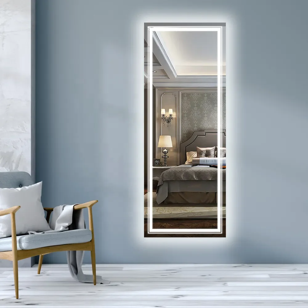 High Quality Full Length Mirror with LED light Backlit Bathroom Mirrors Dressing Room Mirror