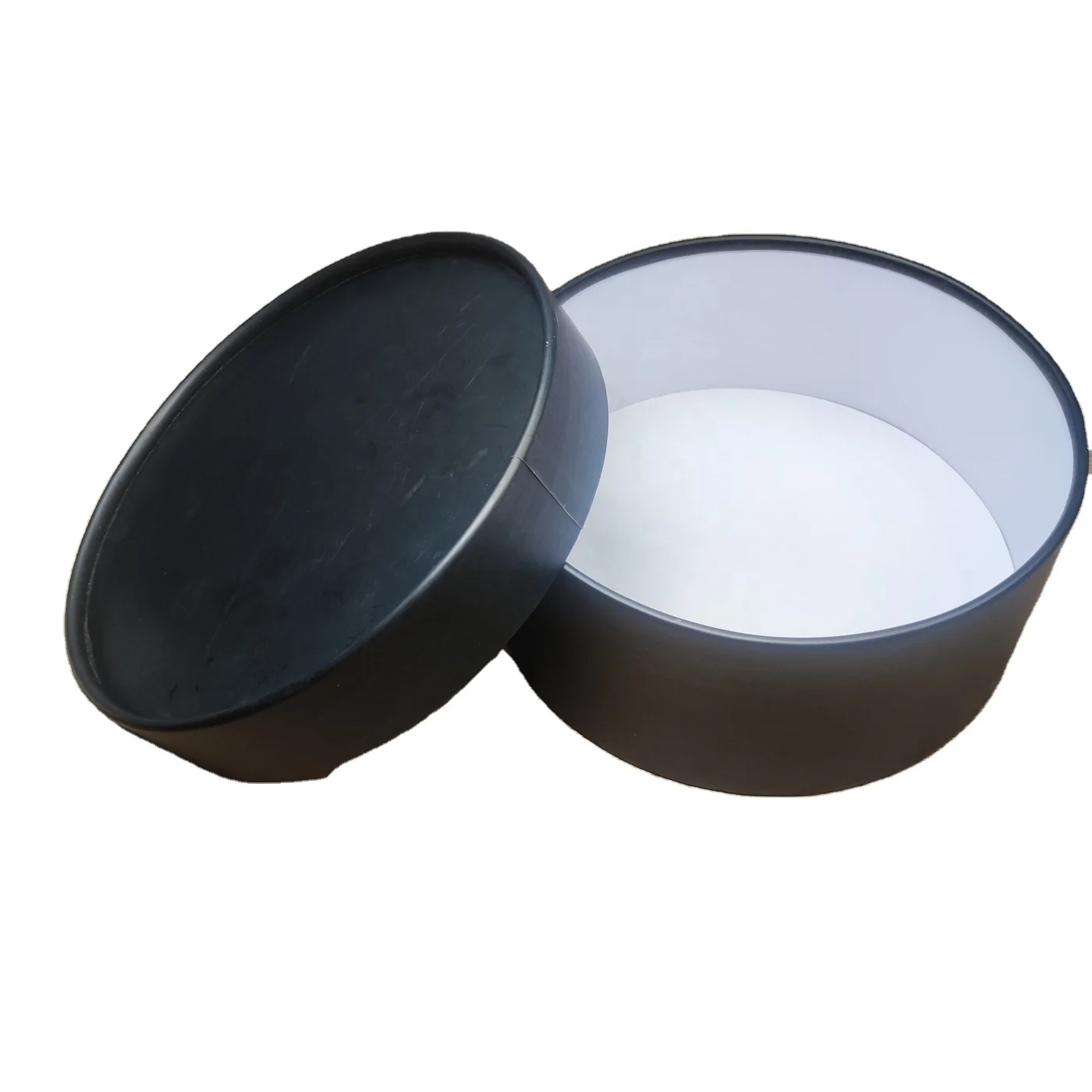 Sunshine RTS Black White Color Printed Round Paper Box Jewelry Flower Wedding Custom Round Cardboard Packaging Top Bottom Box