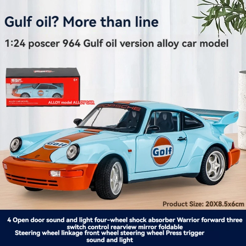 Diecast toys car Por-sche metal model car classic kid toy hobby car with Simulated sound lighting