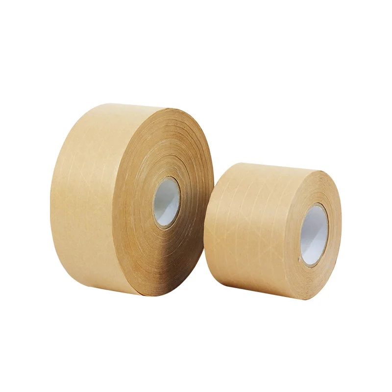 Printed Multicolor TapeZ Water Activated Kraft Paper Tape Strong Sticky Self Adhesive Kraft Paper Packing Tape