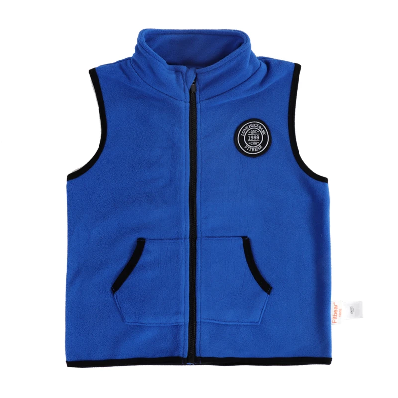 
FITBEAR Autumn Winter Thicken Baby Boys Vest Children Outwear Outdoor Zipper Waistcoats 