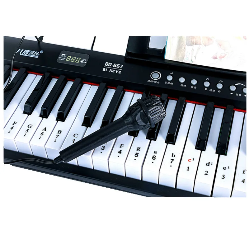 Large electronic keyboard piano for fun musical instrument high quality