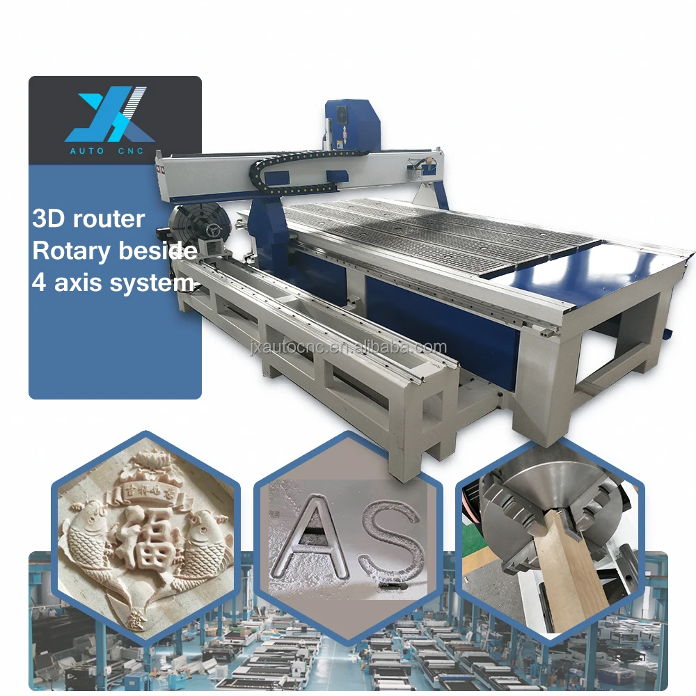 1325 1530 4*8ft 4 axis rotary table woodworking furniture rotary wood engraving cutting Cnc Router machine with rotary table