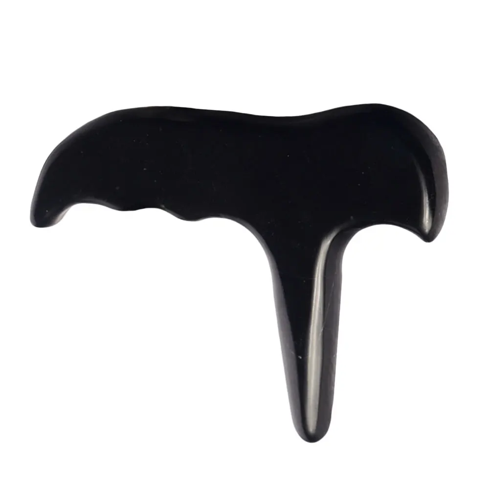 New  Factory Face and Body Lifting Black Bian Stone Guasha Facial Massager Gua Sha Tool