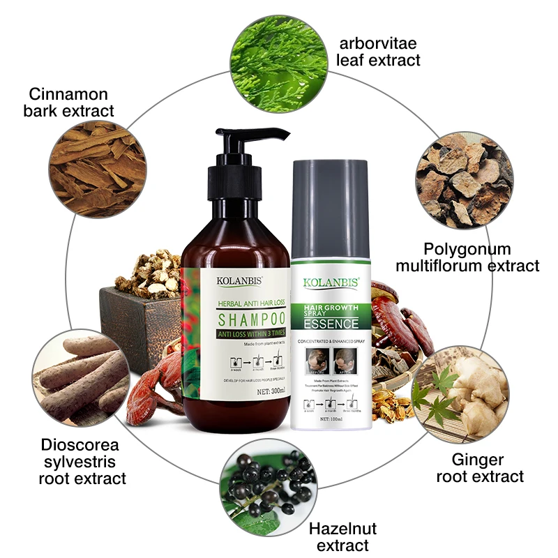 300ml Organic Growth Faster Stop Hair Loss Cosmetics Cure baldness shampoo