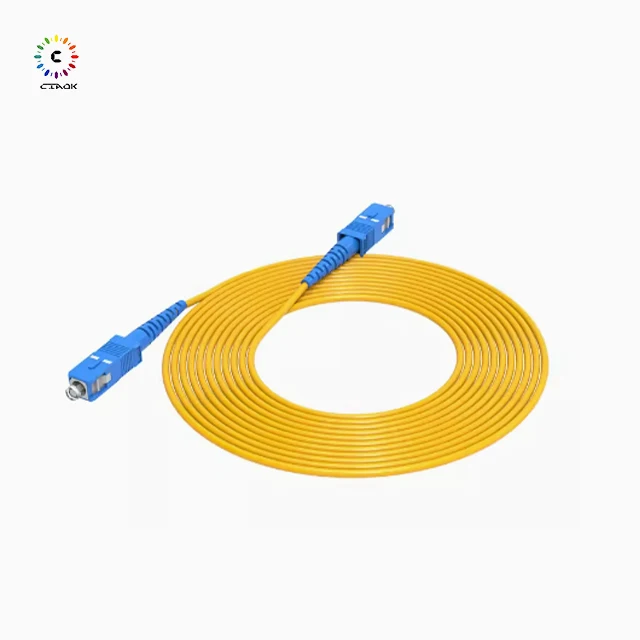 Hot Sales Sc Upc Single Mode 3.0 mm Simple Optical Cable Fiber Optic Patch Cord