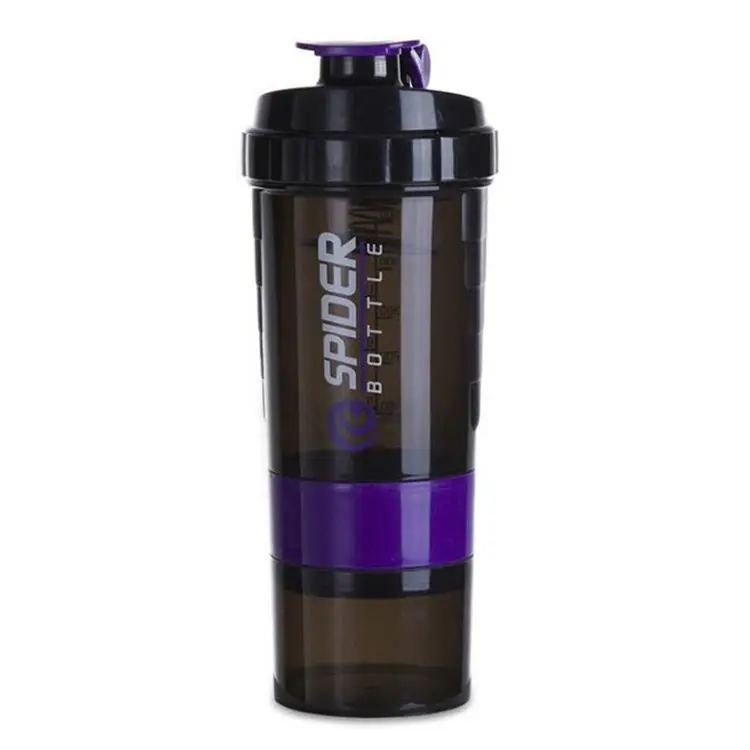 High Quality Custom Logo Protein Shaker Bottle Fitness Sports Plastic Shake Water Cup With Stainless Steel Ball