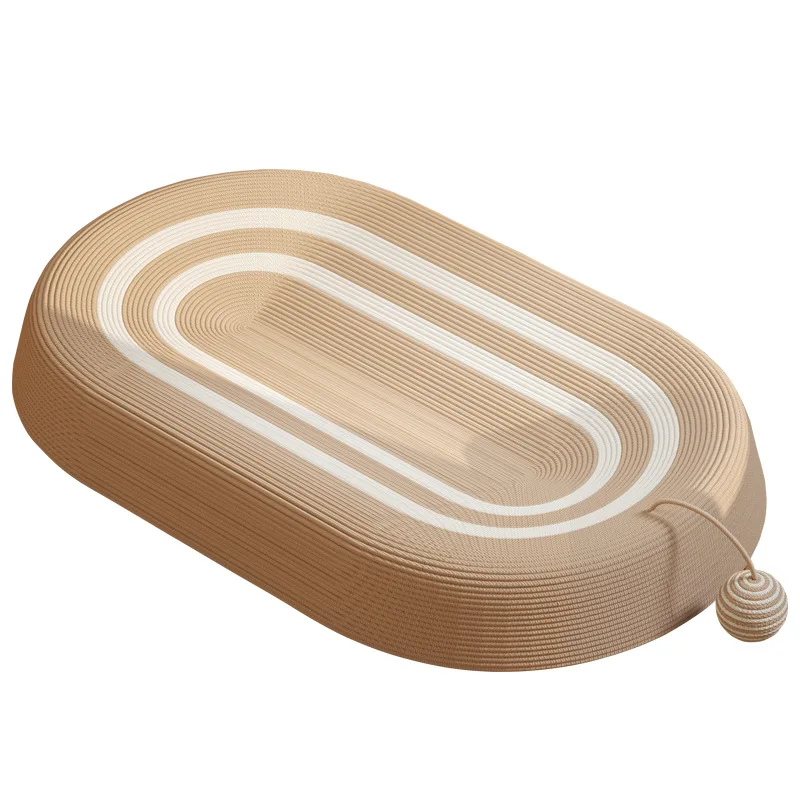 No chip shedding round oversize cat nest hemp rope sisal cat scratch board