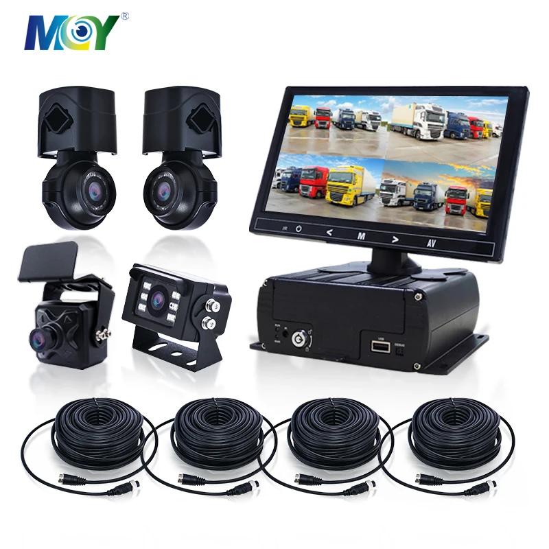 256GB SD Card Mobile MDVR 4G Vehicle Truck Bus Taxi Recorder 4CH Car DVR 4 Channel