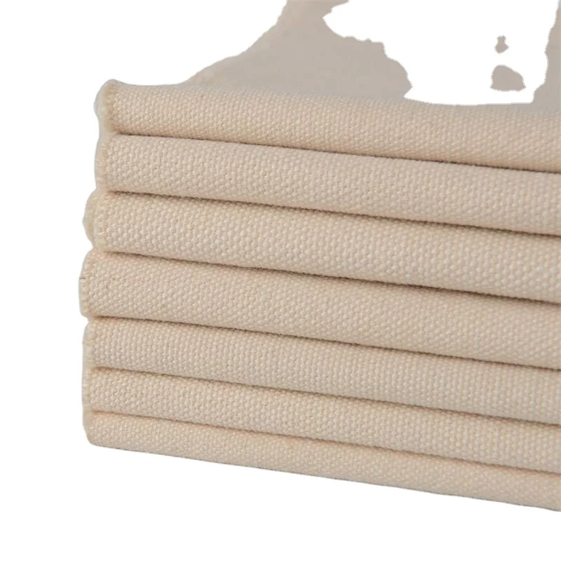 Grey cloth 10S/3*10S /3 TC semi-bleached cotton canvas TC handbag shoe material case and bag fabric  16Oz Carded textiles