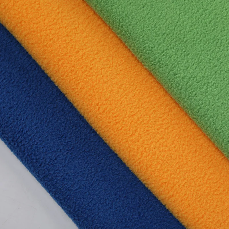 Хорошая цена, недорогая, 280 г/м2, однотонная, окрашенная, двухсторонняя, флисовая ткань для зимы