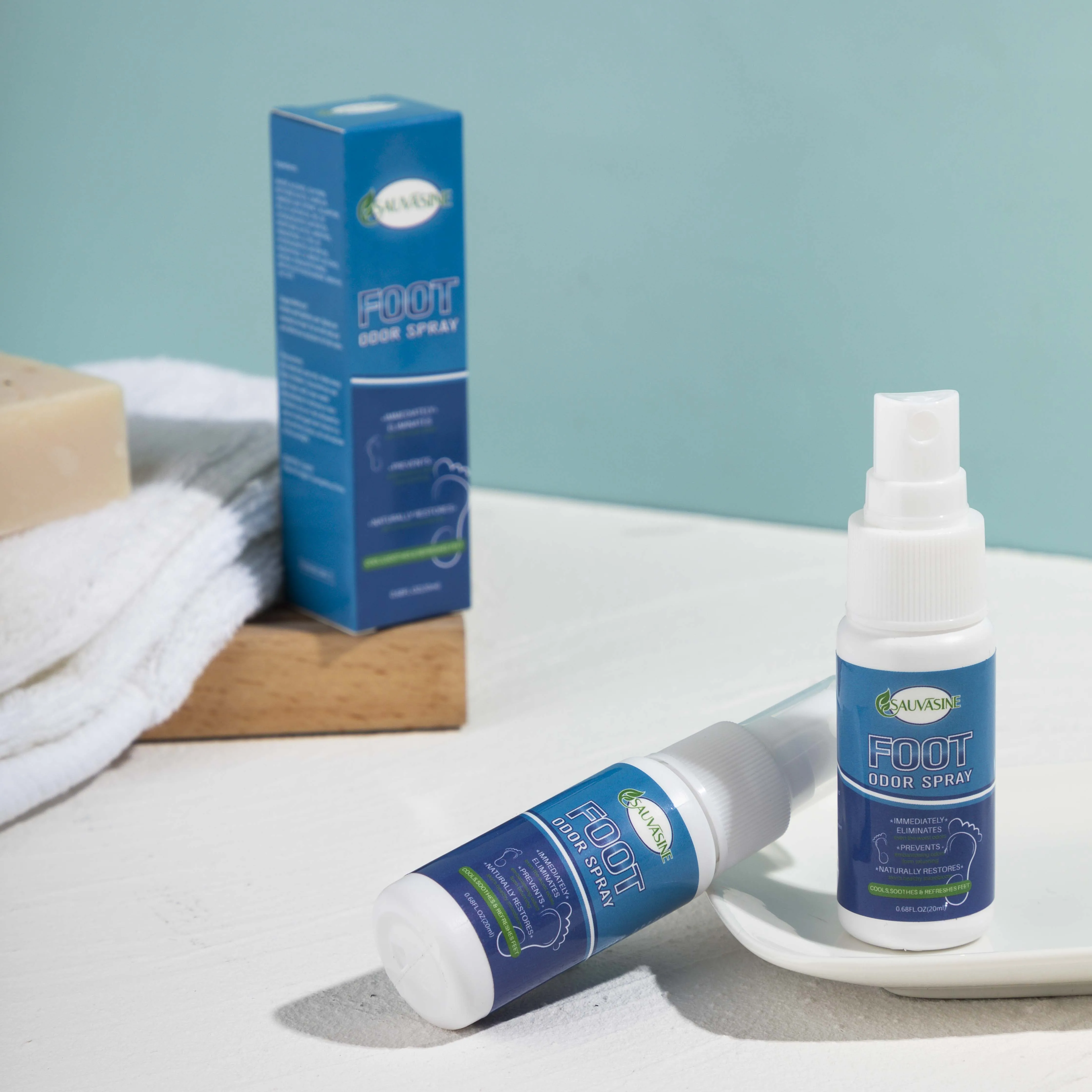 Private label natural cooling man power spray athletes foot care odor and shoe fungus powder peeling foot spray