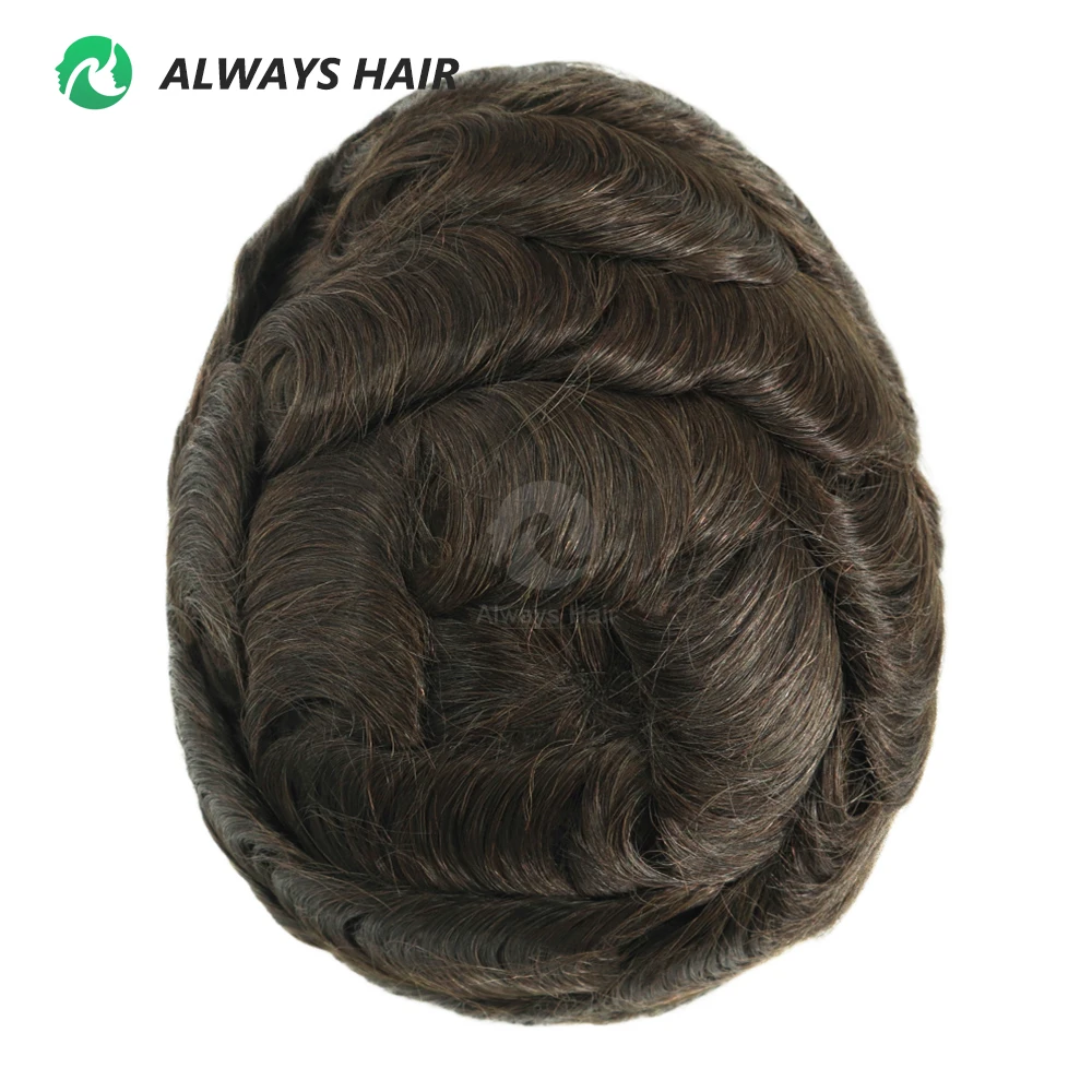 Nature Hairline Lace Front Human Hair Mens Toupee Hollywood