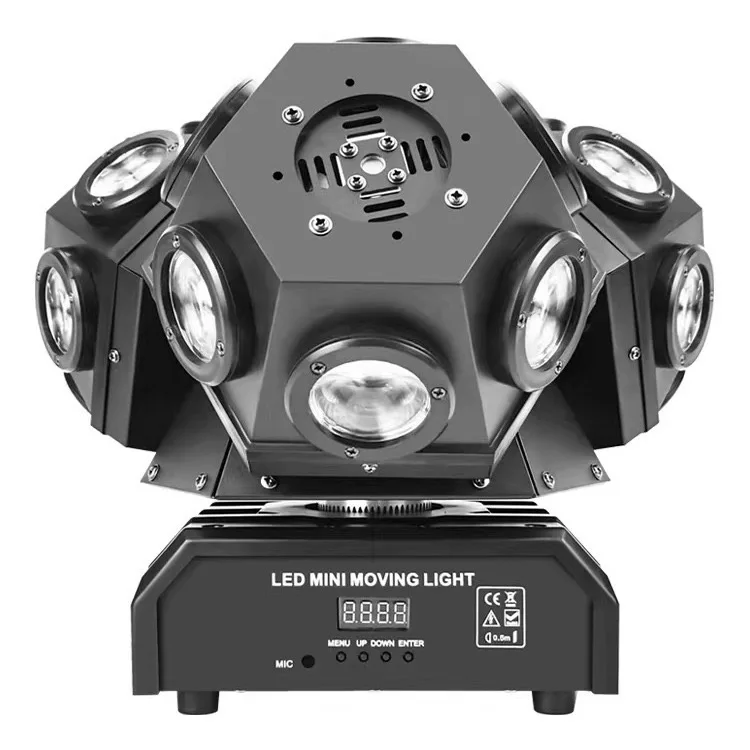 Stage lights Colorful rotating Laser Strobe Beam Lights 3 head Moving Head Light with Remote Control for KTV club