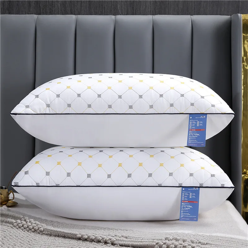 Hotel high counts density luxury pillow quilted Comfortable support wholesale pillow