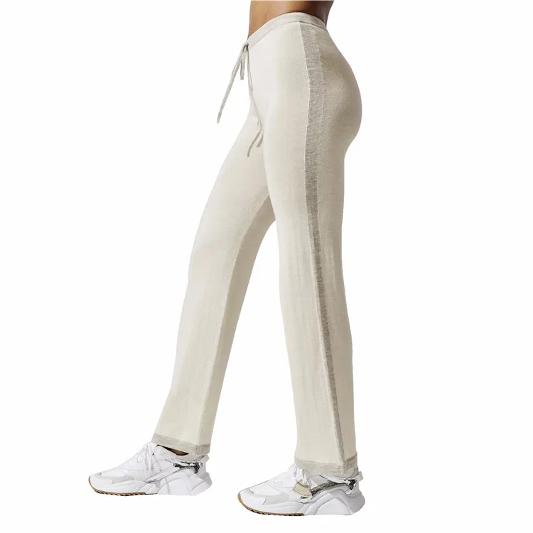 High Waist Cotton Spandex Women Slim Fit Jogger Pants Wholesale Ladies Workout Gym Leggings