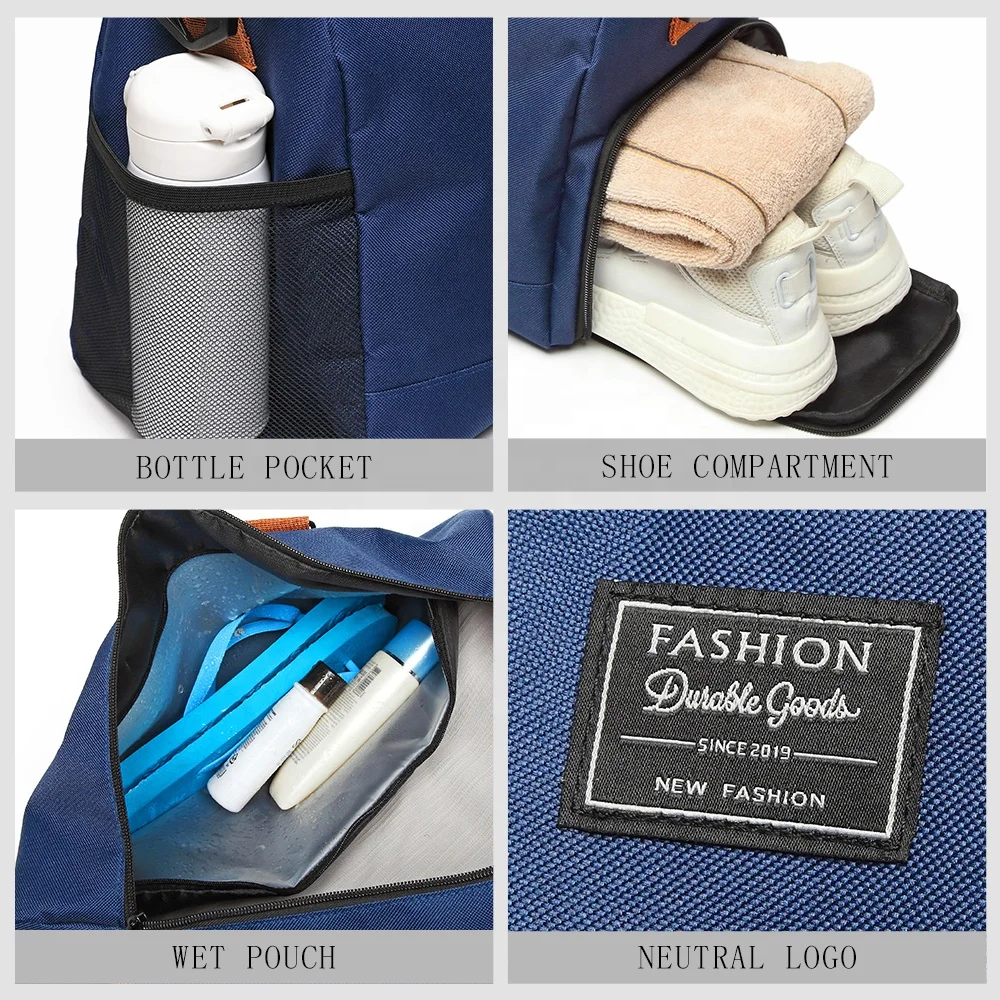 Tuguan new carry on bag shoe hidden compartment cheap weekend spend da night bag duffle