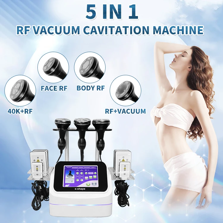 Newest 40K Cavitation Machine Vacuum System Slim Body