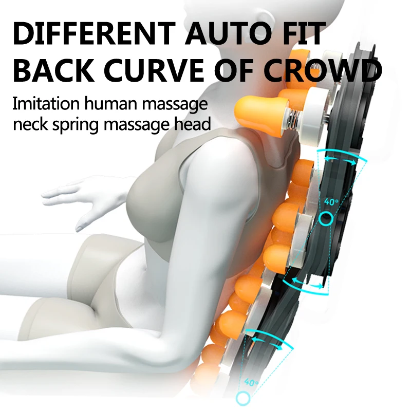 Youmay Shiatsu Massage Chair Seat 4D Zero Gravity Heat Cushion Tapping Kneading True Relax Vibration Seat Massage Chair