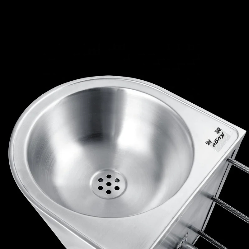 Stainless Steel Wall Mount Prison Wash Basin Sink No Break Stainless Steel Hand Wash Sink For Prison