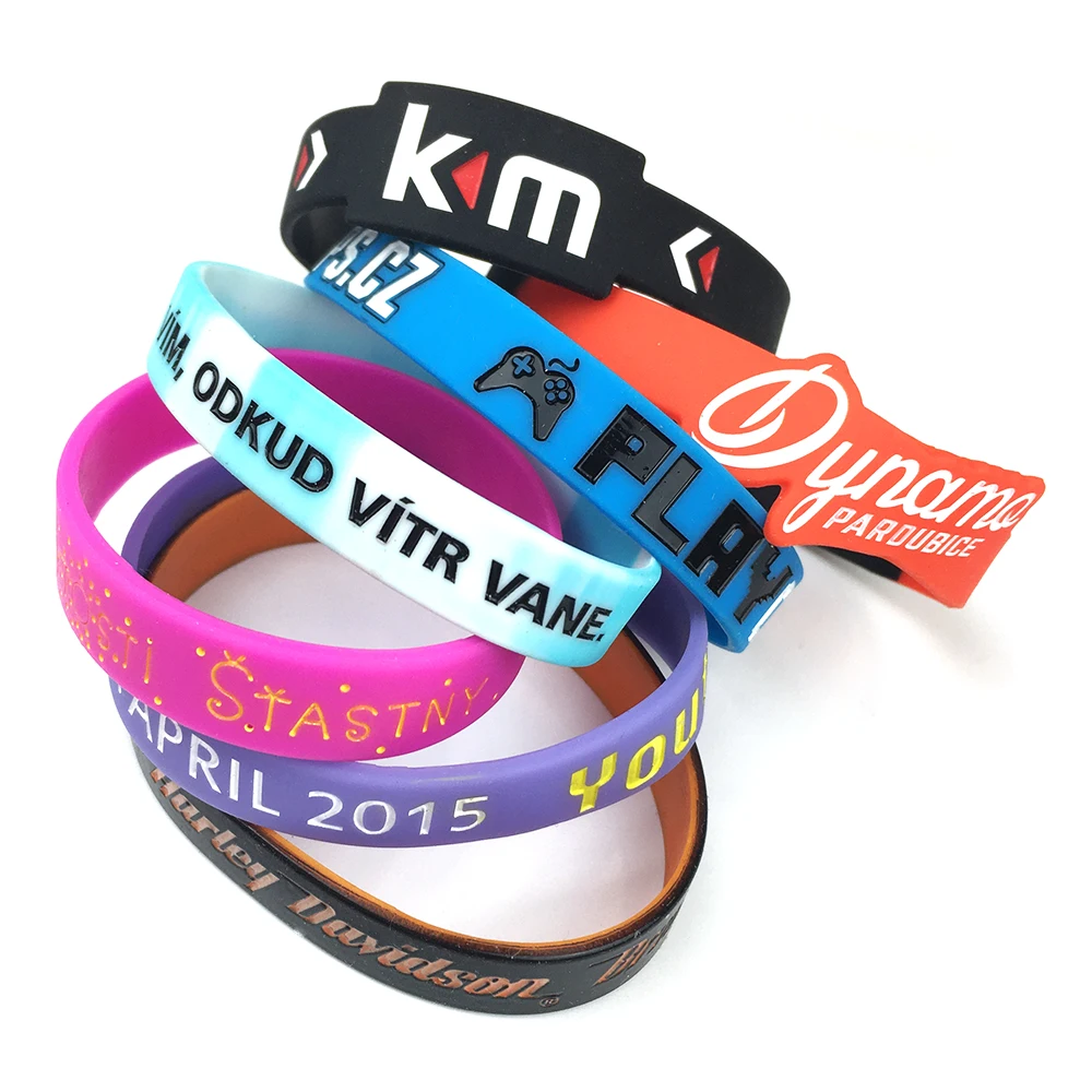 Personalized Bracelet Silicone Custom Wristband rubber Bracelet for event