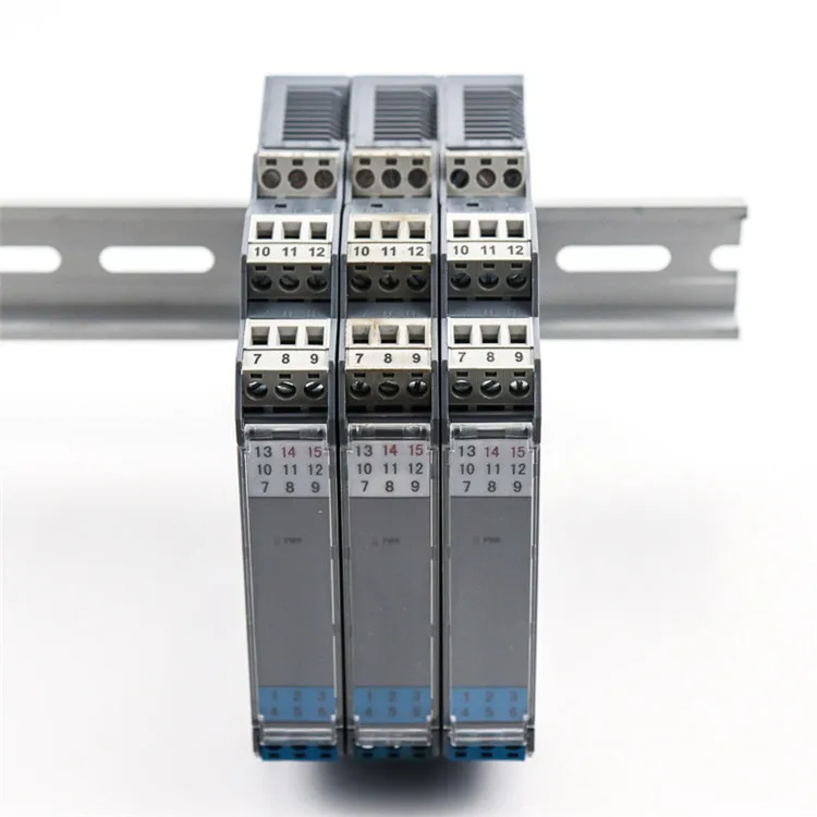 Din Rail Thermocouple Temperature signal Isolation Converter Transmitter Transducer Gauge PT100 In 4-20 mA 0-10v Output DC24V
