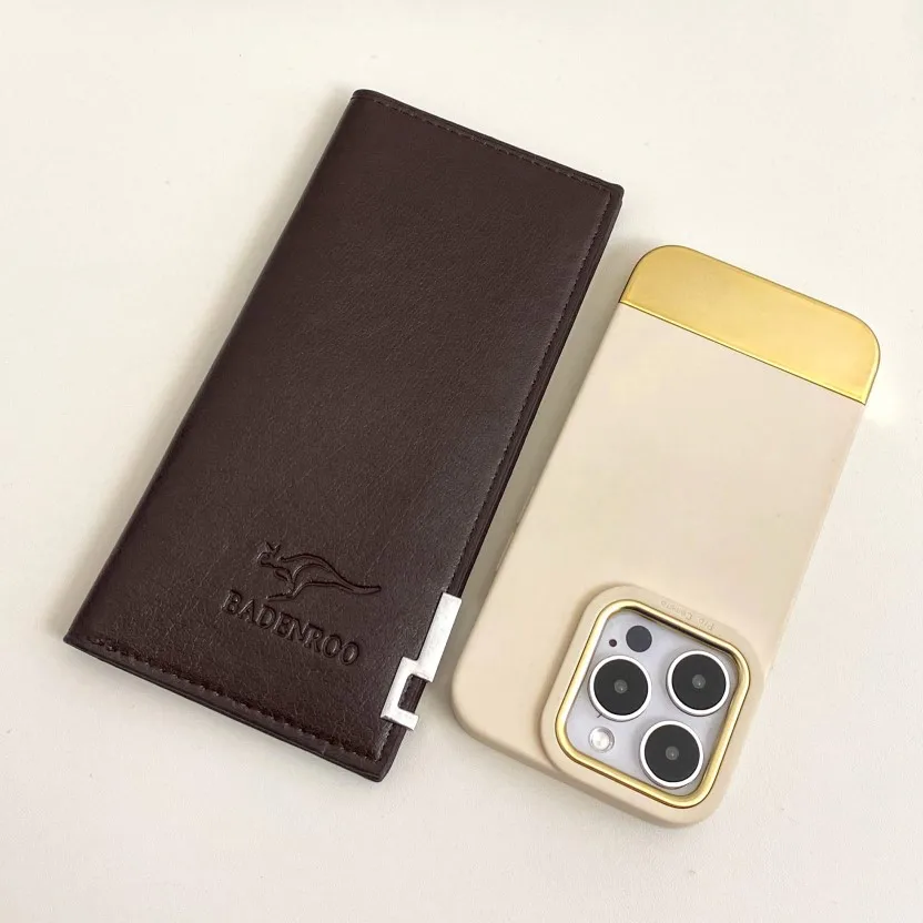 Fashion Long PU Leather Card Holder Wallet for Men Ready to Ship