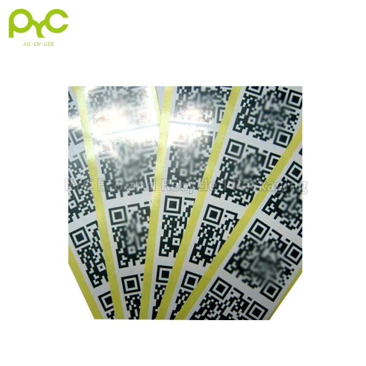 PYC Custom Cheap Private Printing Adhesive Sticker Paper Commercial Barcode Shipping Stickers Packaging Label