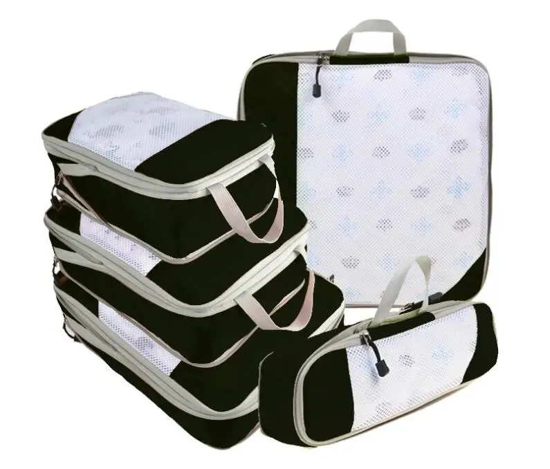 Amazon best selling packing cube 5 sets travel luggage packing organizers travel compression packing cubes