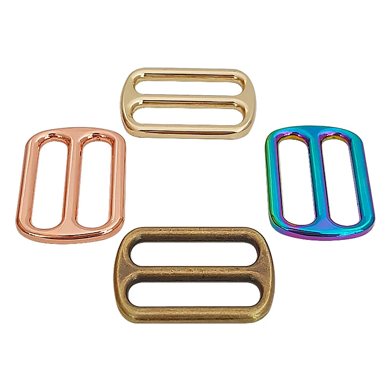 Hot Sale Strap Webbing Adjust Buckles Alloy Square Tri-glide Slider Buckle For Bag