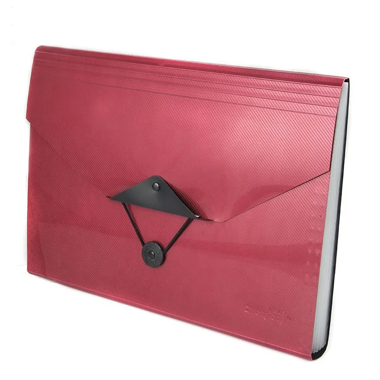 
Top Sale a4 size 13 pockets PP plastic document file folder 