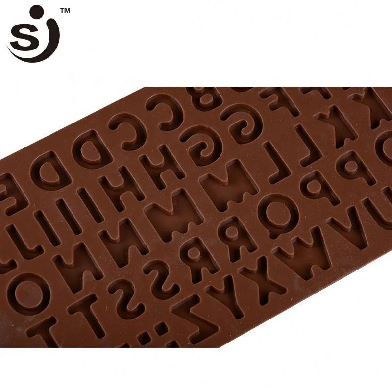 Alphabet Letters Design Silicone 3d Chocolate Mold